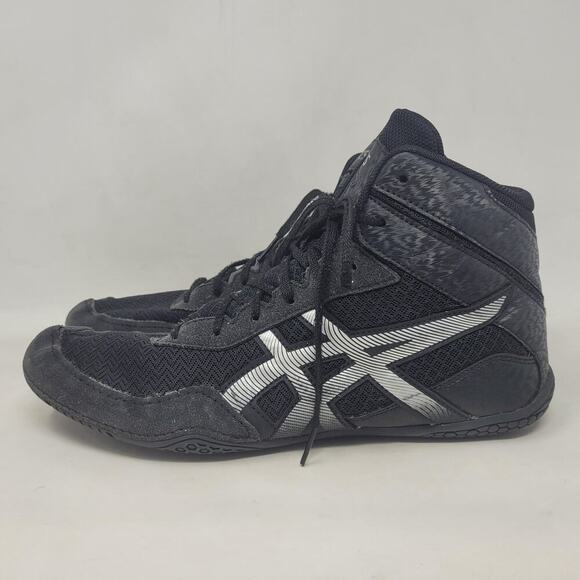 Asics Matcontrol 3 Wrestling Shoes 12 Black Silver Lightweight Flexible 1081A053 main image 9
